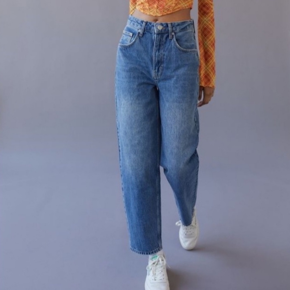 Urban Outfitters BDG High Rise Baggy Denim Jeans 30 UO High Waist Light Wash